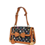 Vintage Louis Vuitton x Takashi Murakami Eye Need You Bag Black Multicolored Monogram Gold Hardware