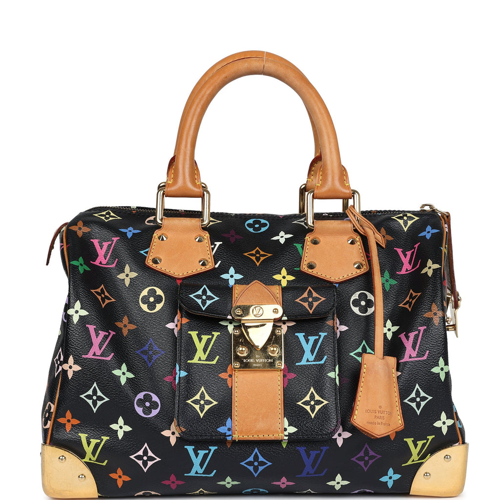 Pre-owned Louis Vuitton x Takashi Murakami Speedy 30 Black Multicolore