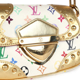 Pre-owned Louis Vuitton x Takashi Murakami Marilyn Bag White Multicolored Monogram Gold Hardware