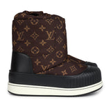 Louis Vuitton Polar Flat Half Boots Brown Monogram Nylon/Rubber 36 EU