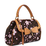 Vintage Louis Vuitton x Takashi Murakami Sac Retro PM Brown Monogram Cherry Blossom Gold Hardware