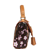 Vintage Louis Vuitton x Takashi Murakami Sac Retro PM Brown Monogram Cherry Blossom Gold Hardware