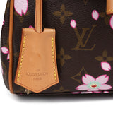 Vintage Louis Vuitton x Takashi Murakami Sac Retro PM Brown Monogram Cherry Blossom Gold Hardware