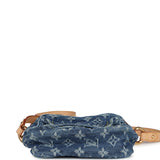 Pre-owned Louis Vuitton Camera Crossbody Bag Blue Monogram Denim Gold Hardware