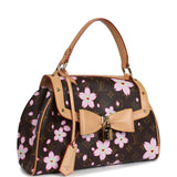 Vintage Louis Vuitton x Takashi Murakami Sac Retro PM Brown Monogram Cherry Blossom Gold Hardware