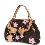 Vintage Louis Vuitton x Takashi Murakami Sac Retro PM Brown Monogram Cherry Blossom Gold Hardware