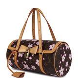 Vintage Louis Vuitton X Takashi Murakami Papillon Brown Monogram Cherry Blossom Gold Hardware