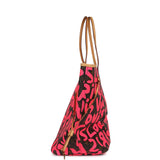 Pre-owned Louis Vuitton X Stephen Sprouse Neverfull GM Fuchsia Pink Monogram Graffiti Gold Hardware