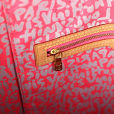 Pre-owned Louis Vuitton X Stephen Sprouse Neverfull GM Fuchsia Pink Monogram Graffiti Gold Hardware