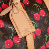 Vintage Louis Vuitton x Takashi Murakami Cerises Keepall 45 Monogram Cherry Gold Hardware