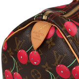 Vintage Louis Vuitton x Takashi Murakami Cerises Keepall 45 Monogram Cherry Gold Hardware