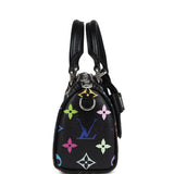 Louis Vuitton X Murakami Nano Speedy Bag Black Multicolor Monogram Silver Hardware - Thumbnail View 3