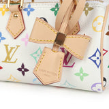 Louis Vuitton X Murakami Nano Speedy Bag White Multicolor Monogram Gold Hardware - Thumbnail View 6