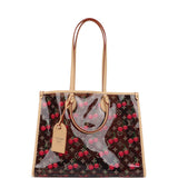 Louis Vuitton X Takashi Murakami On The Go GM Cherry Brown Monogram Vinyl Gold Hardware