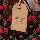 Louis Vuitton X Takashi Murakami On The Go GM Cherry Brown Monogram Vinyl Gold Hardware