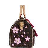 Louis Vuitton X Takashi Murakami Cherry Blossom Speedy 25 Bandouliere Brown Monogram Gold Hardware