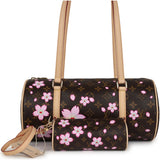 Louis Vuitton X Takashi Murakami Cherry Blossom Papillon Brown and Pink Monogram Gold Hardware - Thumbnail View 1