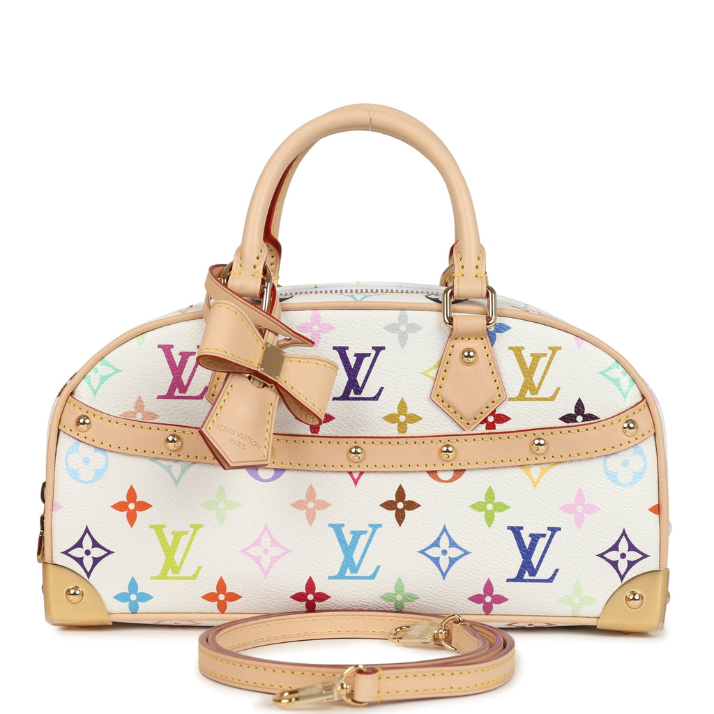 Louis Vuitton X Takashi Murakami East West White Multicolor Monogram Gold Hardware White/Multi New and never worn Coated Canvas