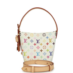 Louis Vuitton X Murakami All In BB White Multicolor Monogram Gold Hardware