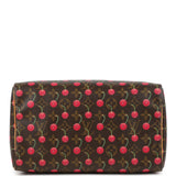 Vintage Louis Vuitton x Takashi Murkami Cheries Speedy 25 Brown and Red Monogram Cherry Gold Hardware
