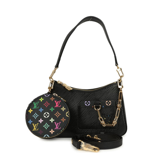 Louis Vuitton X Takashi Murakami Marellini Black Epi Gold Hardware