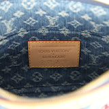Louis Vuitton X Takashi Murakami Cherry Pochette Accessories Denim Monogram Gold Hardware