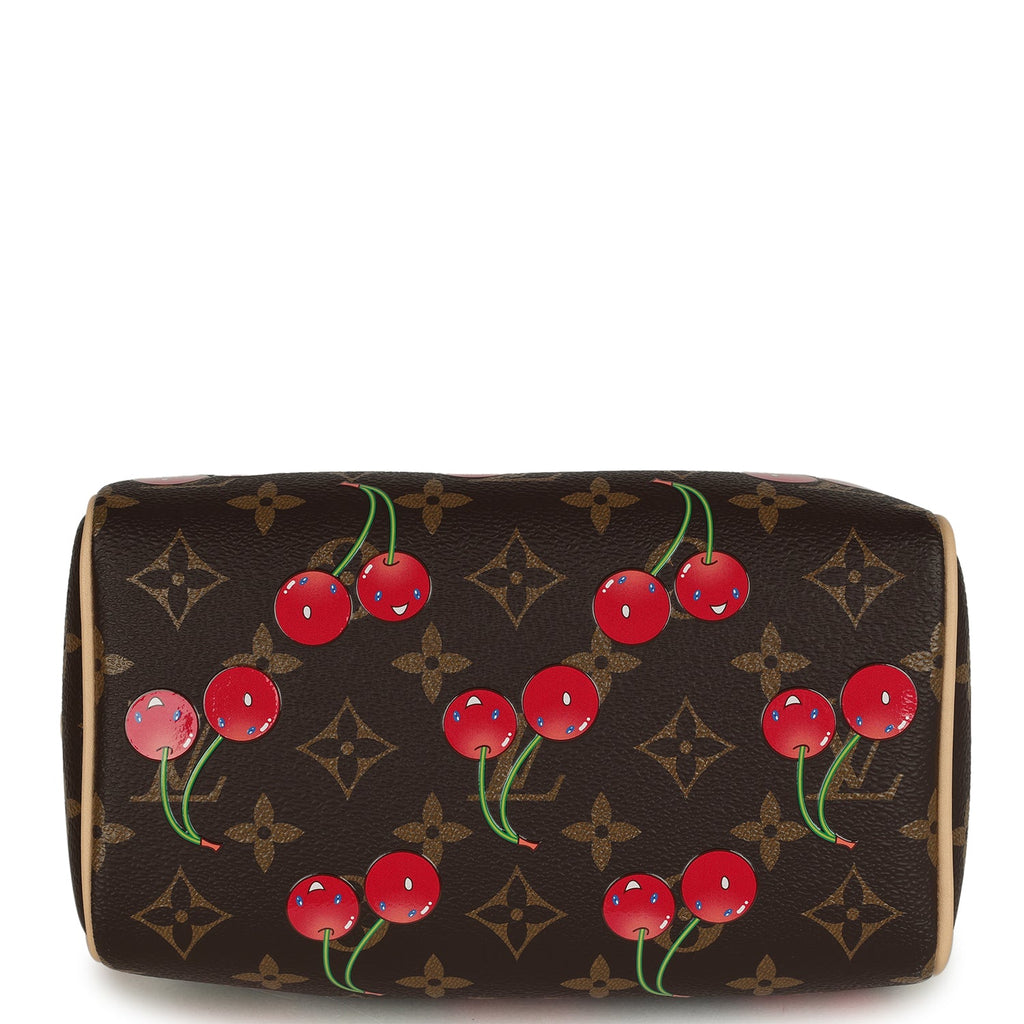Louis Vuitton X Takashi Murakami Cerises Speedy Bandouliere 20 Bag Bro