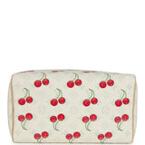 Louis Vuitton X Takashi Murakami Soft Speedy Bandouliere 30 Cherry White Monogram Gold Hardware - Thumbnail View 6