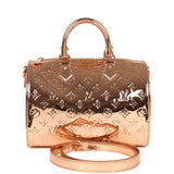Louis Vuitton Speedy 25 Bandouliere Copper Monogram Miroir Rose Gold Hardware