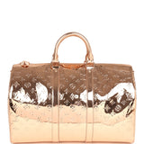 Louis Vuitton Keepall Bandouliere 45 Copper Monogram Miroir Rose Gold Hardware