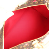 Louis Vuitton X Murakami Keepall Bandouliere 45 Red and Brown Cherry Monogram Gold Hardware