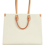 Louis Vuitton On The Go Miami GM Tote Light Beige Multi Jacquard Monogram Gold Hardware