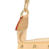 Louis Vuitton X Takashi Murakami Pochette Accessories White Multicolored Monogram Gold Hardware