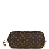 Louis Vuitton X Takashi Murakami Neverfull MM Cherry Brown Monogram Gold Hardware