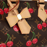Louis Vuitton X Takashi Murakami Cerises Speedy Bandouliere 20 Bag Brown Cherry Monogram Gold Hardware - Thumbnail View 6