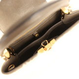 Louis Vuitton Capucines BB Olive Green Taurillon Leather and Beige Mink Gold Hardware