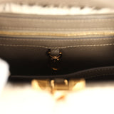 Louis Vuitton Capucines BB Olive Green Taurillon Leather and Beige Mink Gold Hardware