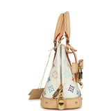 Louis Vuitton X Takashi Murakami Alma NM BB White Multicolored Monogram Gold Hardware