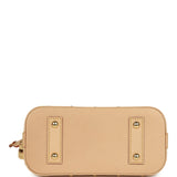 Louis Vuitton X Takashi Murakami Alma NM BB White Multicolored Monogram Gold Hardware