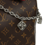 Louis Vuitton "57th Street NYC" Speedy 30 Bandouliere Brown and Silver Monogram Silver Hardware