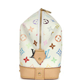 Louis Vuitton X Takashi Murakami Cosmetic Pouch GM White Multicolored Monogram Gold Hardware