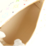 Louis Vuitton X Takashi Murakami Cosmetic Pouch GM White Multicolored Monogram Gold Hardware