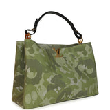 Louis Vuitton X Takashi Murakami "ArtyCapucines" Capucines XXL Khaki Washed Denim Aged Gold Hardware