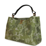 Louis Vuitton X Takashi Murakami "ArtyCapucines" Capucines XXL Khaki Washed Denim Aged Gold Hardware