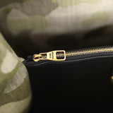 Louis Vuitton X Takashi Murakami "ArtyCapucines" Capucines XXL Khaki Washed Denim Aged Gold Hardware