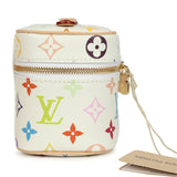 Louis Vuitton X Takashi Murakami Nice Nano White Multicolor Monogram Gold Hardware