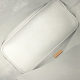 Louis Vuitton "57th Street NYC" Neverfull Inside Out MM Brown and Silver Monogram Silver Hardware