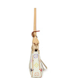 Louis Vuitton X Takashi Murakami Pochette Accessories White Multicolored Monogram Gold Hardware - Thumbnail View 3