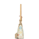 Louis Vuitton X Takashi Murakami Pochette Accessories White Multicolored Monogram Gold Hardware - Thumbnail View 6