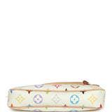 Louis Vuitton X Takashi Murakami Pochette Accessories White Multicolored Monogram Gold Hardware - Thumbnail View 8